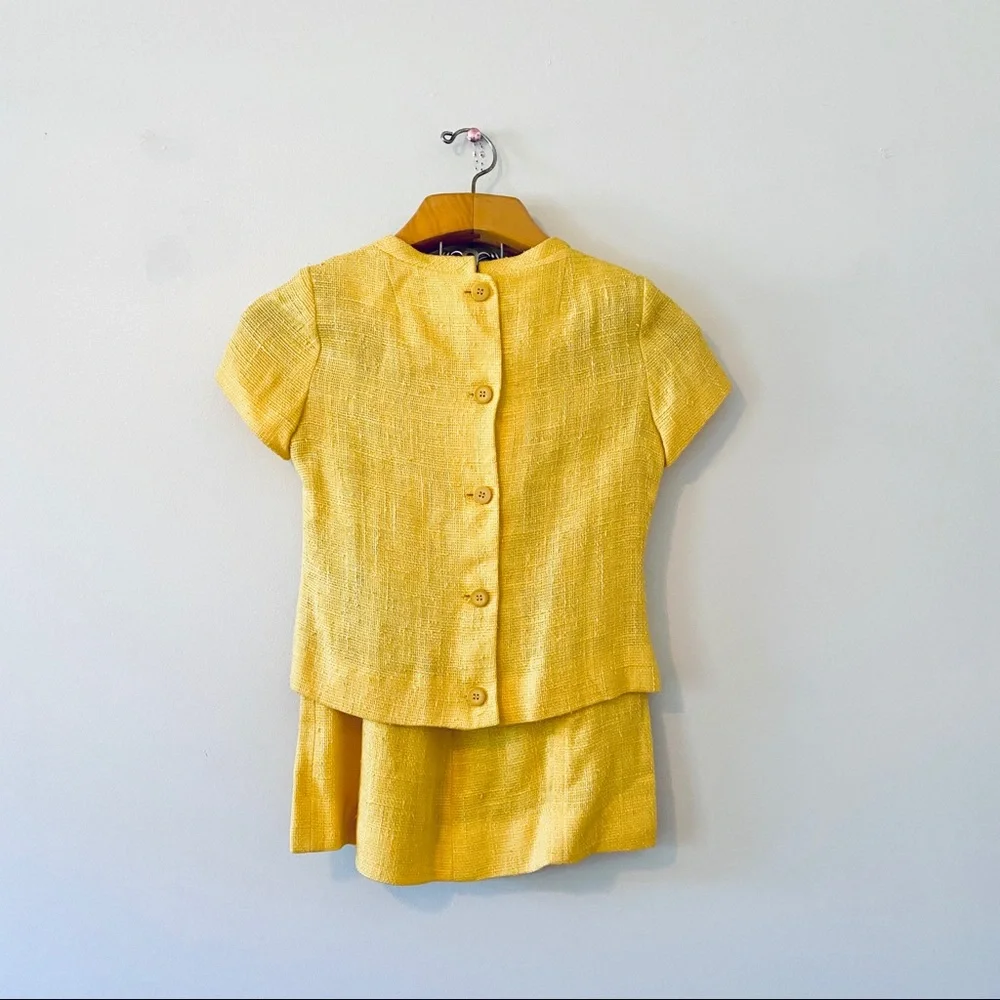 Vintage 50s 60s skirt dress suit tweed classic extra small xs - Picture 4 of 10